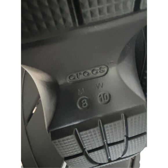 NWOB Croc Stomp Platform Fisherman Sandals Chalk White/Black Men8 Women 10 - Picture 2 of 16